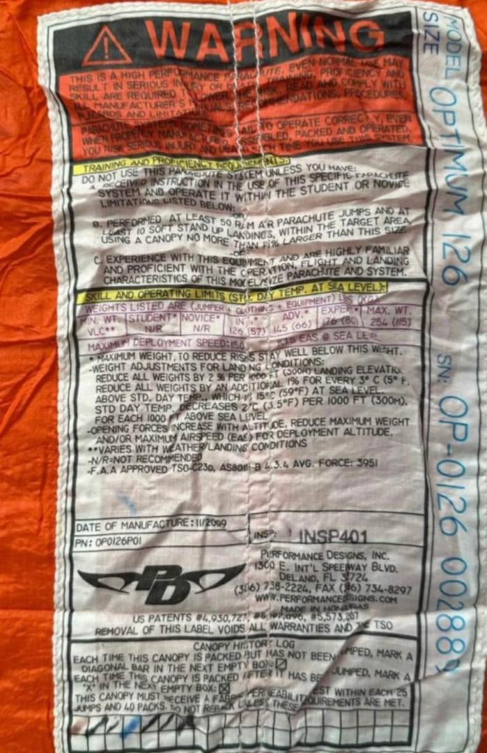 Used Complete Rig Wing EXT