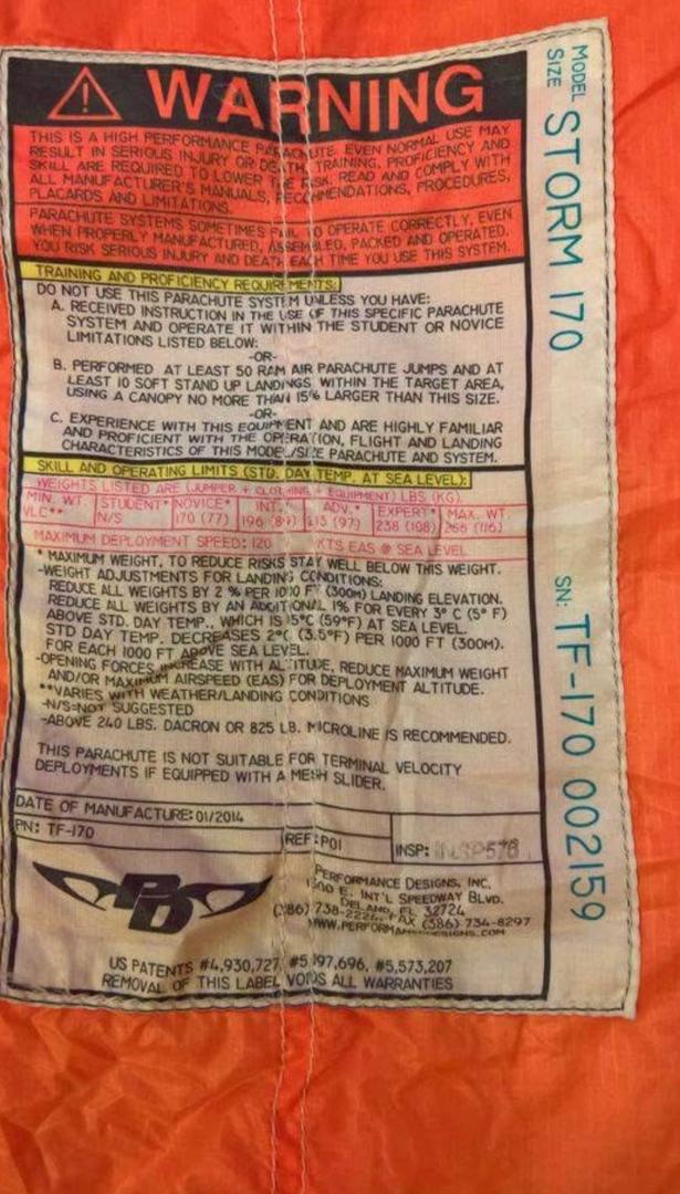 Used storm 170 main canopy Dom 2014 - Image 4