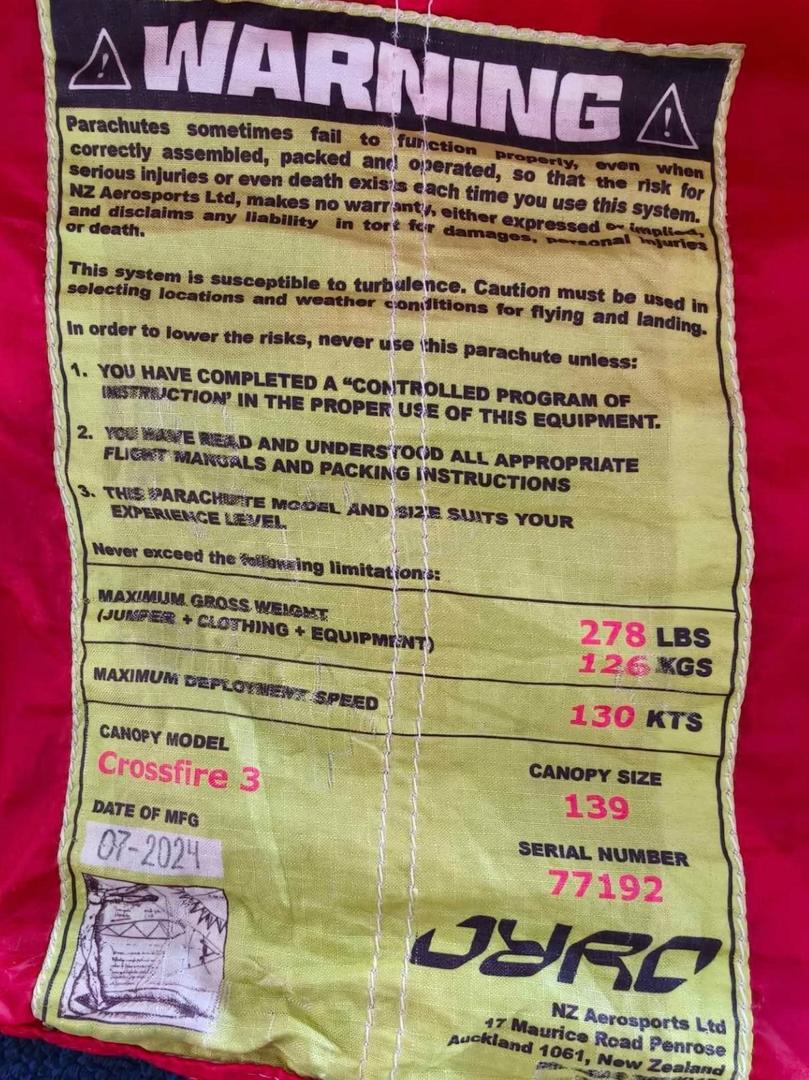 Used CrossFire 3 139 Main Canopy Dom 07|2024 - Image 4